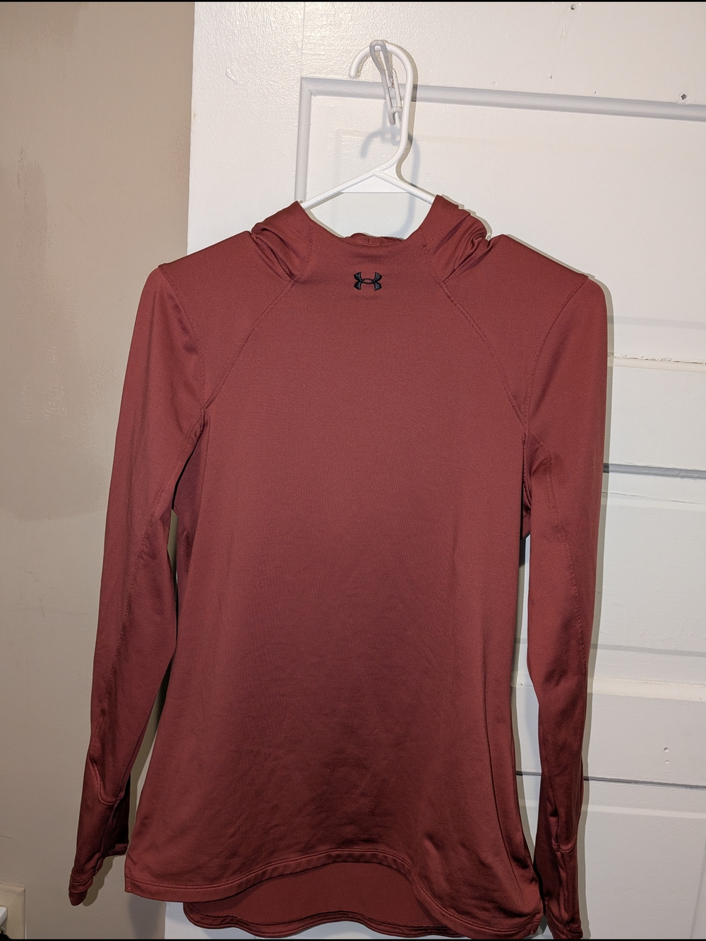 Under Armour Rust Red Full-Zip ColdGear Hoodie